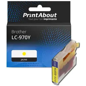 Comparateur de prix : PrintAbout Cartouche compatible Brother LC-970Y - Jaune