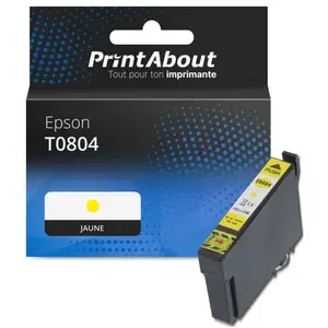 Comparateur de prix : PrintAbout Cartouche compatible Epson T0804 - Jaune