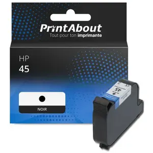 Comparateur de prix : PrintAbout Cartouche compatible HP 45 (51645AE) - Noir