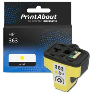 Comparateur de prix : PrintAbout Cartouche compatible HP 363 (C8773EE) - Jaune