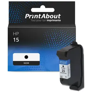 Comparateur de prix : PrintAbout Cartouche compatible HP 15 (C6615DE) - Noir