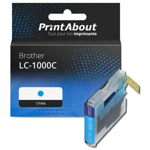 Comparateur de prix : PrintAbout Cartouche compatible Brother LC-1000C - Cyan