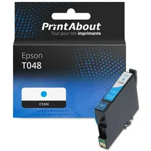 PrintAbout Cartouche compatible Epson T0482 (C13T048240) - Cyan pas cher