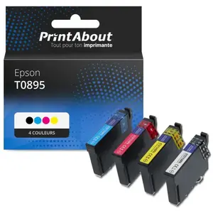 PrintAbout Cartouche compatible Epson T0895 - 4 couleurs - Multipack pas cher