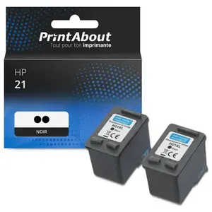 Comparateur de prix : PrintAbout Cartouche compatible HP 21 (C9351AE) 2x Noir - Multipack