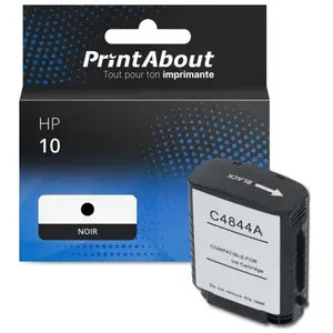 Comparateur de prix : PrintAbout Cartouche compatible HP 10 (C4844A) - Noir