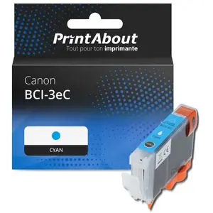 Comparateur de prix : PrintAbout Cartouche compatible Canon BCI-3eC - Cyan