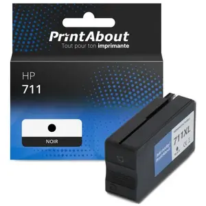 PrintAbout Cartouche compatible HP 711 (CZ133A) - Noir pas cher