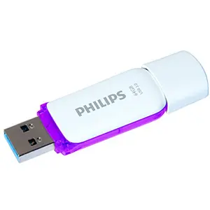 Comparateur de prix : Philips Clé USB 3.0 Snow 64 Go Blanc et violet TU