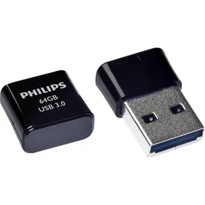 Clé USB - PHILIPS - Pico Edition 64Go - USB 3.0 - Noir pas cher