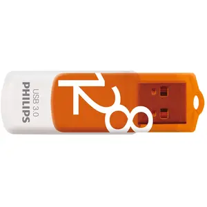 Philips FM12FD00B lecteur USB flash 128 Go USB Type-A 3.2 Gen 1 (3.1 Gen 1) Orange, Blanc pas cher