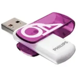 Comparateur de prix : Philips FM64FD05B lecteur USB flash 64 Go USB Type-A 2.0 Violet, Blanc
