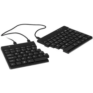 R-Go Tools R-Go Split Clavier Ergonomique, AZERTY (BE), noir, filaire
