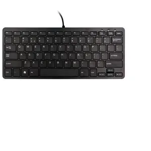 R-Go Compact Clavier, QWERTY (US), blanc, filaire - clavier - QWERTY - US - noir Peripherique d'entree