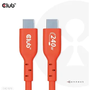 Comparateur de prix : Club 3D CLUB3D  câble USB 2 m USB4 Gen 2x2 USB C Rouge - CAC-1573