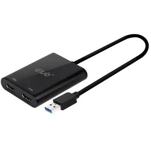 club3D CSV-1474 1+2 ports Switch USB 3.0 44096 x 2160 pixels noir