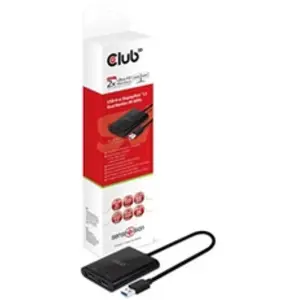 Club3d usb a to displayport 1.2 dual monitor 4k 60hz (csv-1477) pas cher