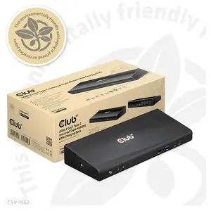 Comparateur de prix : Club 3D SenseVision Connect USB C 3.2 Gen1 Universal Triple 4K Chargin...