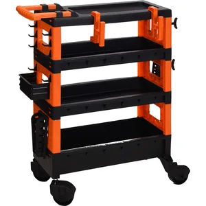 Tool cart FX Tools Black Orange polypropylene (68 x 35 x 87,5 cm) pas cher