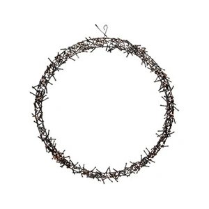Comparateur de prix : ECD GERMANY Couronne Lumineuse avec 500 LEDs, Ø58 cm, Blanc Chaud, IP44, Couronne de