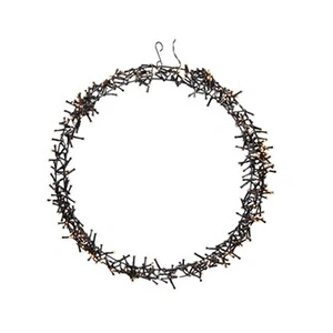 Ecd Germany - Couronne Lumineuse avec 400 LEDs, ø 48 cm, Blanc Chaud, ... pas cher