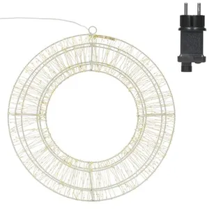Comparateur de prix : Merkloos / Sans marque Couronne de Noël LED Ø38 cm avec 960 LED, Blanc Chaud, Guirlande Suspendue