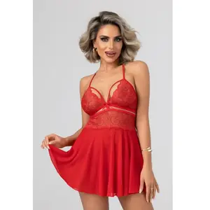 Christine   Babydoll Pandora   Rouge pas cher