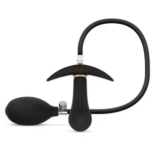 Anal Collection - Plug Anal Gonflable avec Pompe 8 cm - Noir pas cher