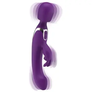 Easytoys Vibe - Vibromasseur Wand 2 en 1 - Violet pas cher