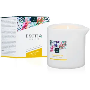 Exotiq Bougie de massage Ylang Ylang - Pour un massage sensuel - 200g pas cher