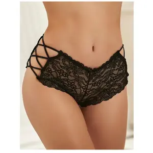 Christine Slip en Dentelle - Noir pas cher