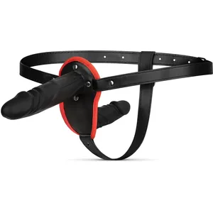 Fetish Collection - Ensemble Double Gode-Ceinture - NoirVendu paradam-et-eve