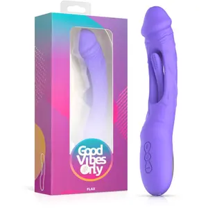 Good Vibes Only - Flax Godemiché vibrant avec stimulateur du point G pas cher