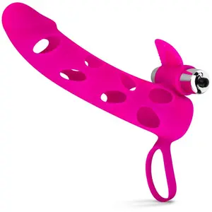 EasyToys Gaine de pénis avec vibromasseur Bullet - RoseVendu paradam-et-eve