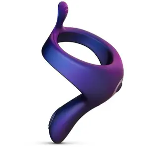Comparateur de prix : Hueman - Cockring vibrant avec bras de stimulation "Solar "- Bleu