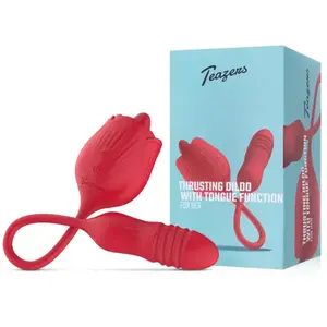 Teazers - Stimulateur clitoridien avec vibro va-et-vient - Rouge pas cher