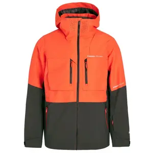 Protest Prtonega - Veste ski homme Orange Fire S pas cher
