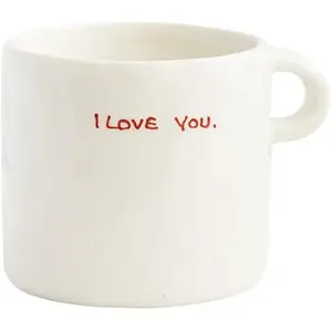Anna + Nina - Tasse I Love You Crème taille unique pas cher