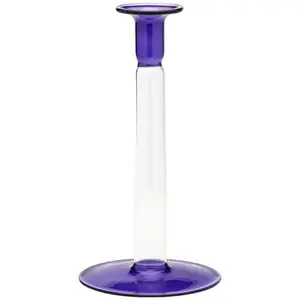 Anna + Nina - Bougeoir en verre Arctic Bleu taille unique pas cher