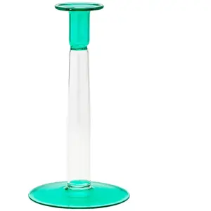 Anna + Nina - Bougeoir en verre Seafoam Vert taille unique pas cher