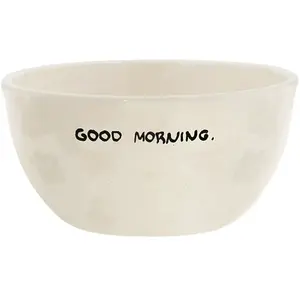 Anna + Nina - Bol Good Morning Crème taille unique pas cher