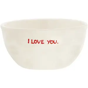 Anna + Nina - Bol I Love You Crème taille unique pas cher