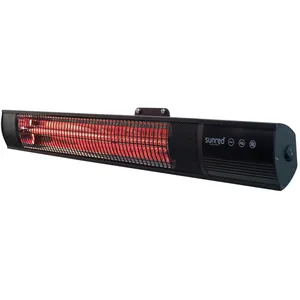 Sunred Chauffage mural Royal Diamond Dark 2500 W Carbone Noir pas cher