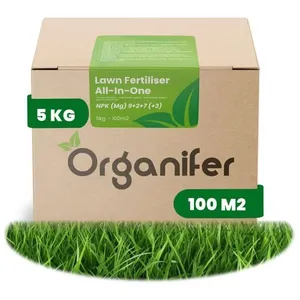 Comparateur de prix : Engrais - Organifer - Engrais Pour Gazon - Tout-En-Un - 5 Kg Pour 100 M2