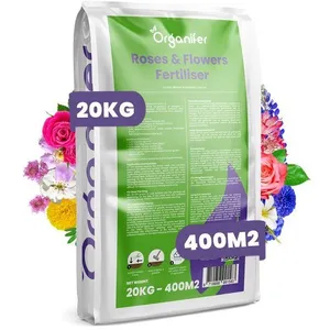 Comparateur de prix : Engrais Pour Roses et Fleurs - 20 Kg Pour 400 M2 - Tout En Un - Organi...