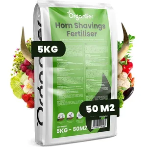 Comparateur de prix : Engrais - Organifer - Copeaux De Corne 1-6 Mm - Engrais Azoté Organique (5 Kg Pour 50 M2)