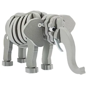 Non communiqué Toi-Toys Puzzle 3D éléphant junior 31,5 cm gris mousse 75 pièces pas cher