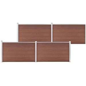 Comparateur de prix : vidaXL Clôture de jardin WPC 699x106 cm Marron