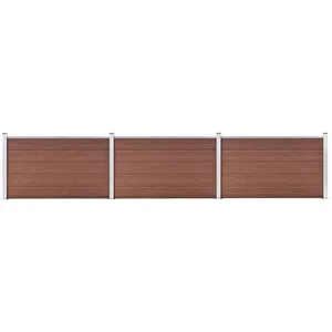 Comparateur de prix : vidaXL Clôture de jardin WPC 526x106 cm Marron