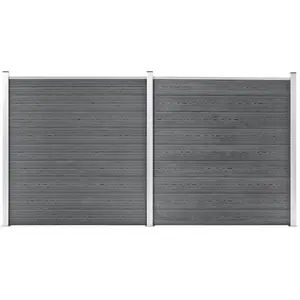 Comparateur de prix : vidaXL Clôture de jardin WPC 353x186 cm Gris